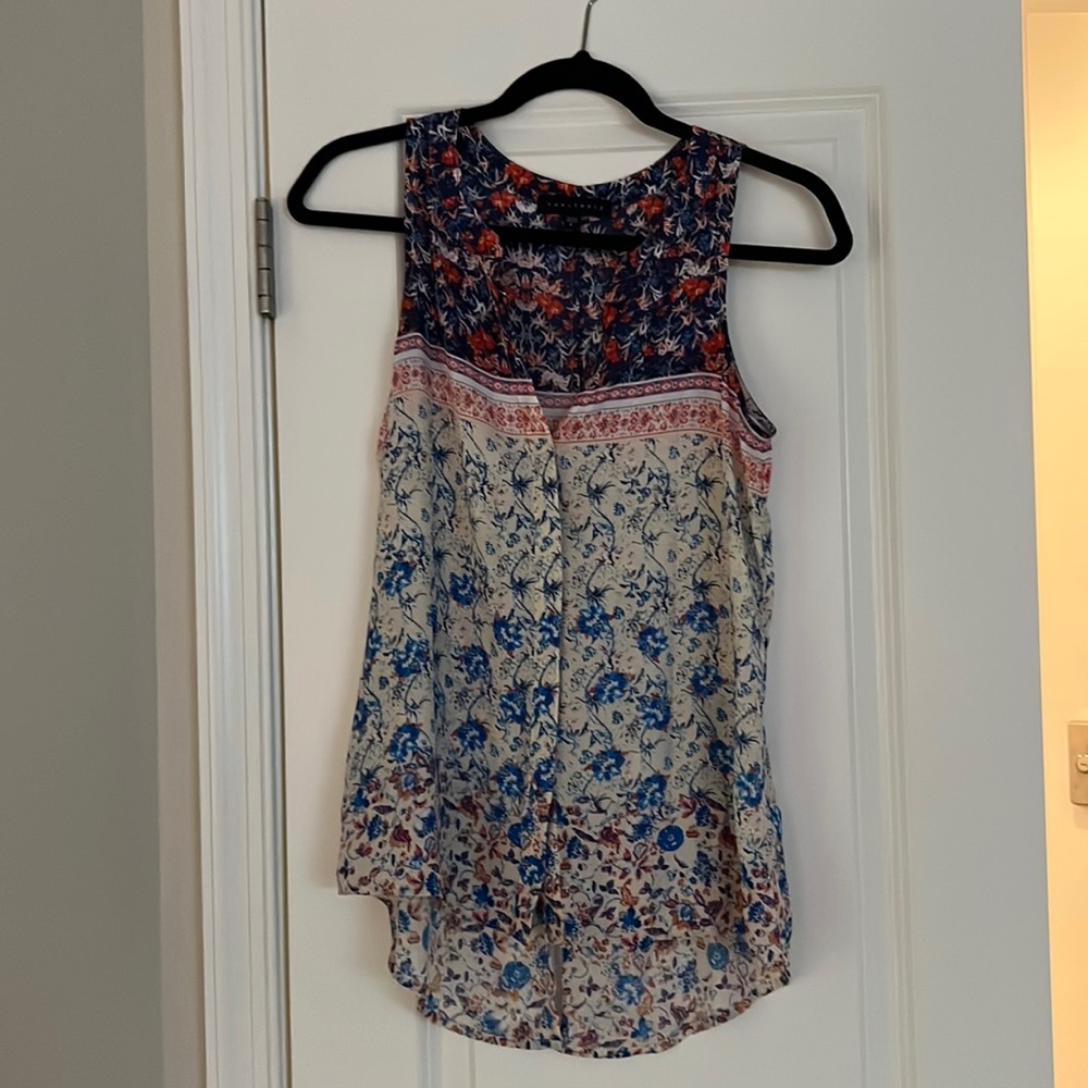 Sanctuary Size Small Multicolored Sleeveless Blou… - image 1